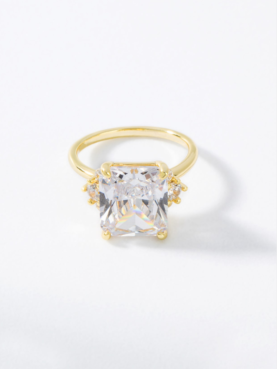 CN4- Statement Ring, 925er Silber, Zirkonia