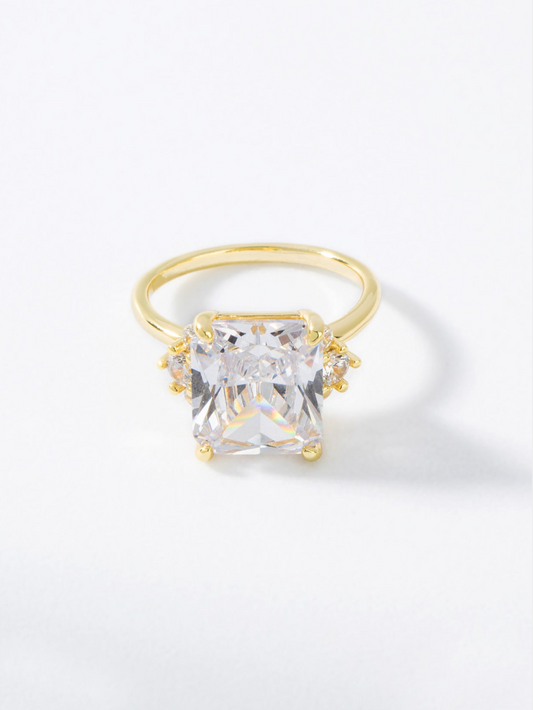 CN4- Statement Ring, 925er Silber, Zirkonia