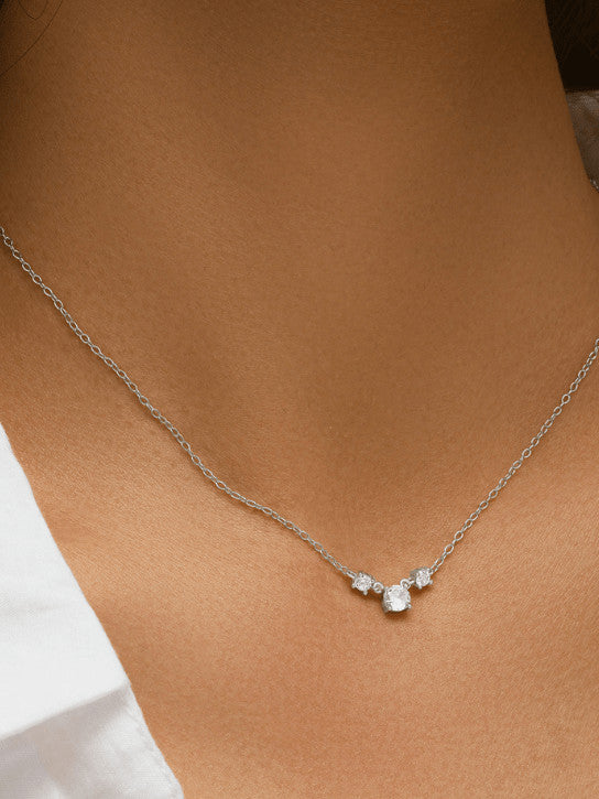 Zoe Geometrische Zierliche Halskette