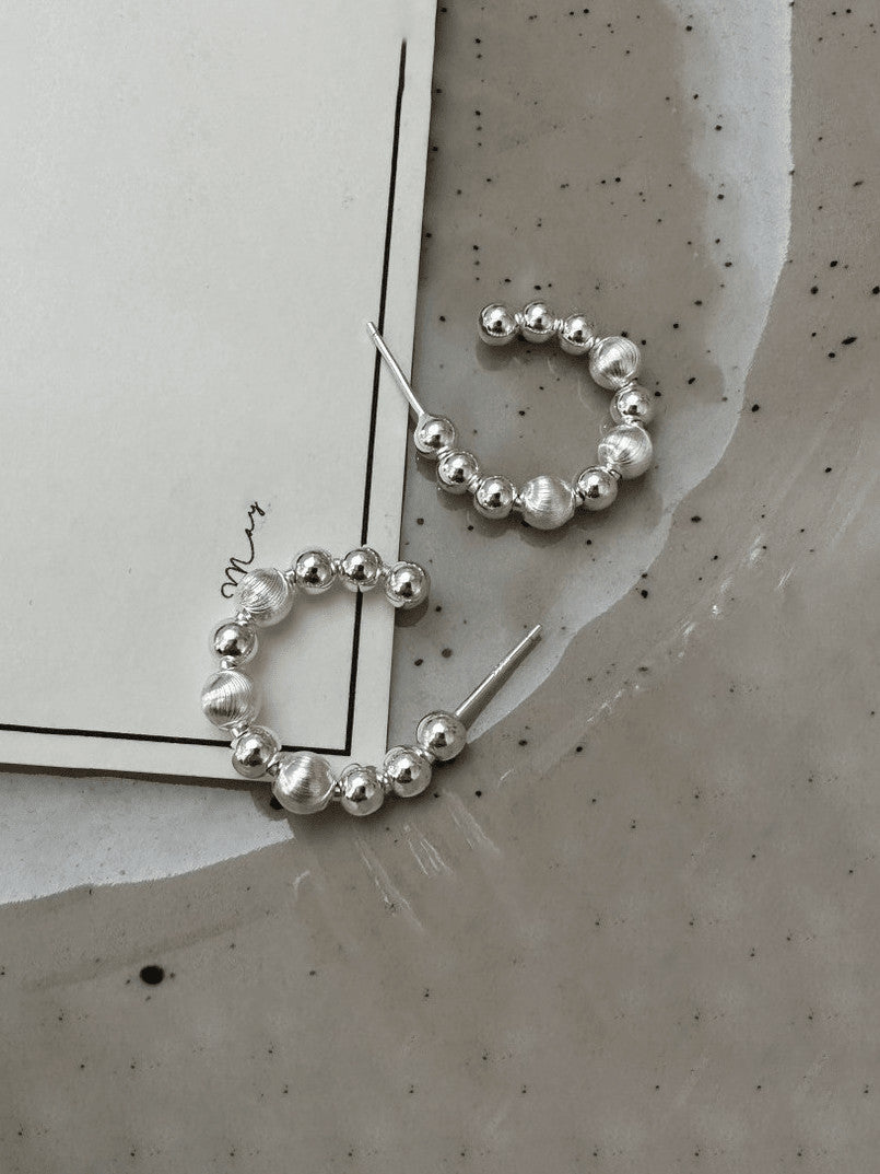 Celestia Silver Hoops