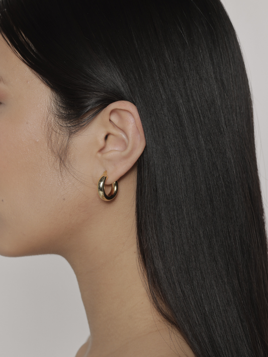 Chunky Hoops Gold – 925er Silber, 18K Vergoldet, 20mm