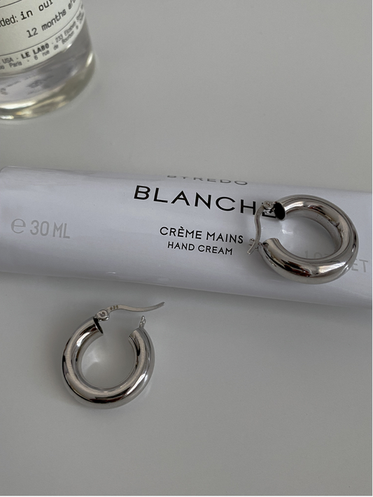 Chunky Hoops Silberfarben– 925er Silber, 20mm