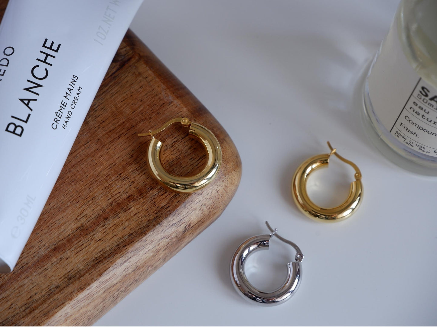 Chunky Hoops Gold – 925er Silber, 18K Vergoldet, 20mm