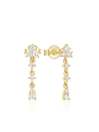 Tara Vintage Tropfenohrringe – 14 Karat vergoldet