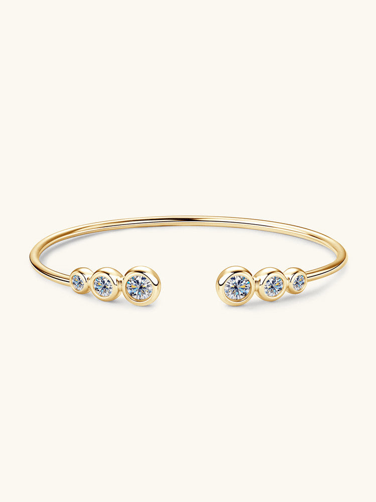 Orla Moissanite Cuff – 18K Gold Plated