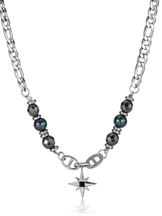 Kage Geometric Bracelet– White Gold Plated
