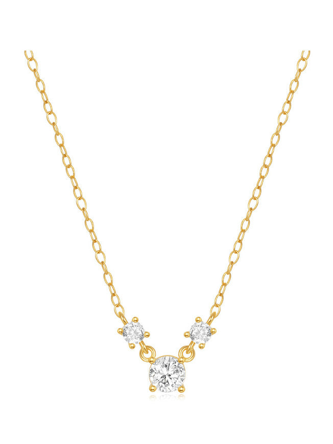 Zoe Geometrische Zierliche Halskette