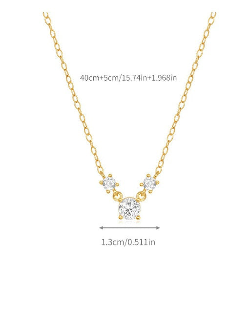 Zoe Geometrische Zierliche Halskette