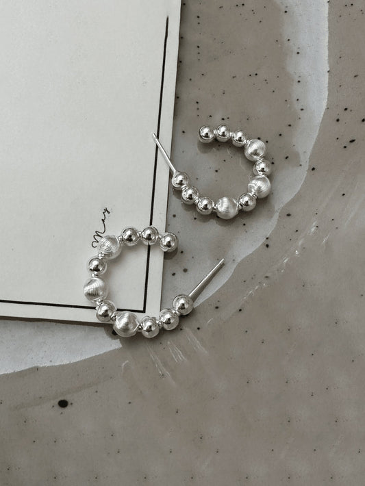 Celestia Silver Hoops