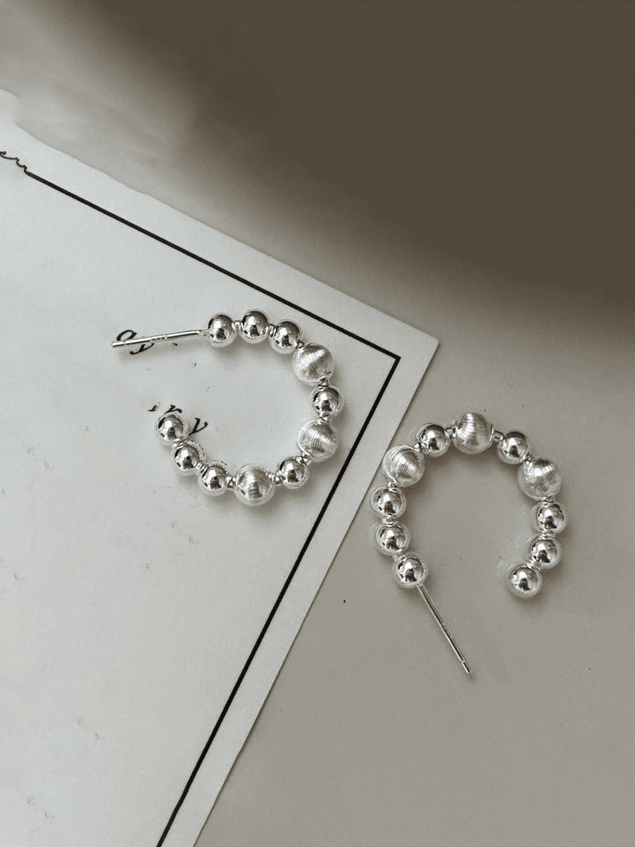 Celestia Silver Hoops