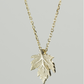Maple Leaf Necklace Gold