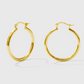 Creolen Gold – 25mm Hoops aus 925er Silber, 18K Vergoldet